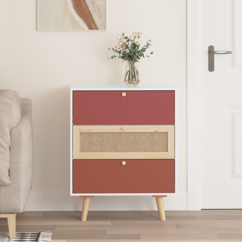 vidaXL Sideboard mit Schubladen 60x30x75 cm Holzwerkstoff vidaXL Sideboard mit Schubladen 60x30x75 cm Holzwerkstoff