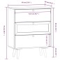 vidaXL Sideboard mit Schubladen 60x30x75 cm Holzwerkstoff vidaXL Sideboard mit Schubladen 60x30x75 cm Holzwerkstoff