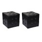 vidaXL Hocker Schwarz vidaXL Hocker Schwarz