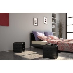 vidaXL Hocker Schwarz 