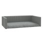 vidaXL Kofferraum-Hundebett Hellgrau 110x70 cm Leinenoptik vidaXL Kofferraum-Hundebett Hellgrau 110x70 cm Leinenoptik