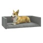 vidaXL Kofferraum-Hundebett Hellgrau 110x70 cm Leinenoptik vidaXL Kofferraum-Hundebett Hellgrau 110x70 cm Leinenoptik