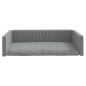 vidaXL Kofferraum-Hundebett Hellgrau 110x70 cm Leinenoptik vidaXL Kofferraum-Hundebett Hellgrau 110x70 cm Leinenoptik