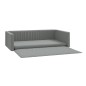 vidaXL Kofferraum-Hundebett Hellgrau 110x70 cm Leinenoptik vidaXL Kofferraum-Hundebett Hellgrau 110x70 cm Leinenoptik