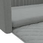 vidaXL Kofferraum-Hundebett Hellgrau 110x70 cm Leinenoptik vidaXL Kofferraum-Hundebett Hellgrau 110x70 cm Leinenoptik