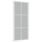 vidaXL Innentür 93x201,5 cm Weiß Mattglas und Aluminium vidaXL Innentür 93x201,5 cm Weiß Mattglas und Aluminium