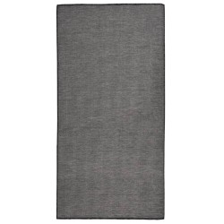 vidaXL Outdoor-Teppich Flachgewebe 100x200 cm Grau