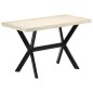 vidaXL Esstisch Weiß 120x60x75 cm Massivholz Mango vidaXL Esstisch Weiß 120x60x75 cm Massivholz Mango
