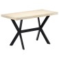 vidaXL Esstisch Weiß 120x60x75 cm Massivholz Mango vidaXL Esstisch Weiß 120x60x75 cm Massivholz Mango
