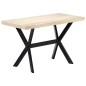 vidaXL Esstisch Weiß 120x60x75 cm Massivholz Mango vidaXL Esstisch Weiß 120x60x75 cm Massivholz Mango