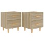 vidaXL Nachttische 2 Stk. Sonoma-Eiche 40x35x47,5 cm vidaXL Nachttische 2 Stk. Sonoma-Eiche 40x35x47,5 cm