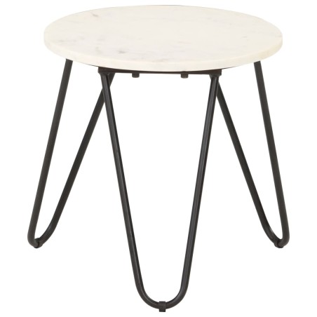 vidaXL Couchtisch Weiß 40×40×40 cm Echtstein in Marmoroptik
