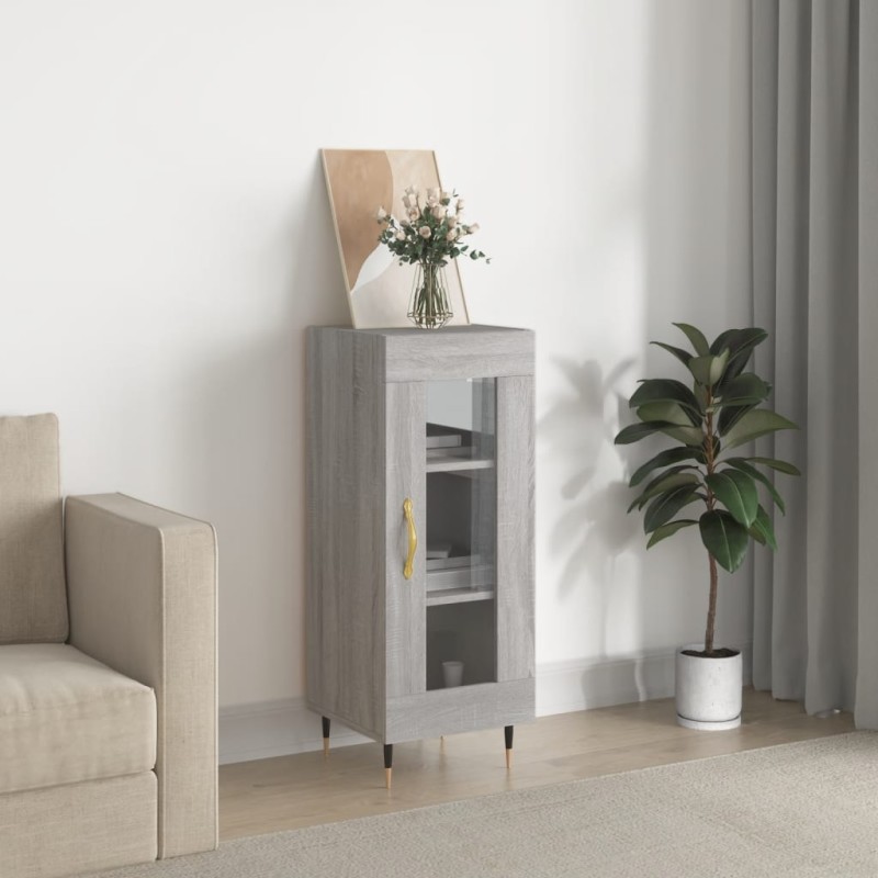 vidaXL Sideboard Grau Sonoma 34,5x34x90 cm Holzwerkstoff vidaXL Sideboard Grau Sonoma 34,5x34x90 cm Holzwerkstoff