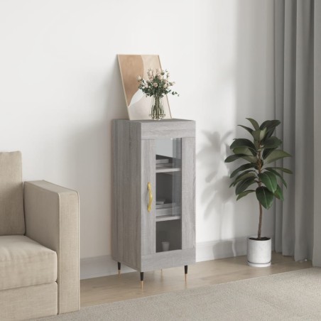 vidaXL Sideboard Grau Sonoma 34,5x34x90 cm Holzwerkstoff