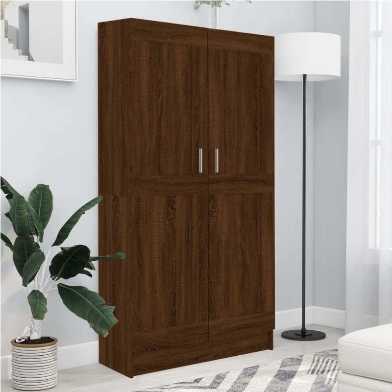 vidaXL Bücherschrank Braun Eichen-Optik 82,5x30,5x150 cm Holzwerkstoff vidaXL Bücherschrank Braun Eichen-Optik 82,5x30,5x150 cm Holzwerkstoff