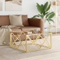 vidaXL Couchtisch 80x80x40 cm Edelstahl und Glas vidaXL Couchtisch 80x80x40 cm Edelstahl und Glas