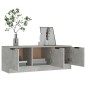 vidaXL TV-Schrank Betongrau 102x35x36,5 cm Holzwerkstoff vidaXL TV-Schrank Betongrau 102x35x36,5 cm Holzwerkstoff