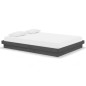 vidaXL Massivholzbett Grau 135x190 cm vidaXL Massivholzbett Grau 135x190 cm