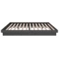 vidaXL Massivholzbett Grau 135x190 cm vidaXL Massivholzbett Grau 135x190 cm