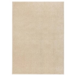 vidaXL Teppich Kurzflor 140x200 cm Beige