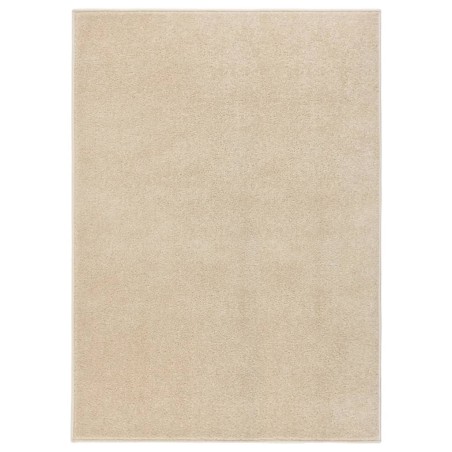 vidaXL Teppich Kurzflor 140x200 cm Beige