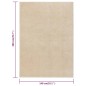 vidaXL Teppich Kurzflor 140x200 cm Beige vidaXL Teppich Kurzflor 140x200 cm Beige