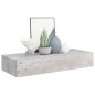 vidaXL Wand-Schubladenregal Betongrau 60x23,5x10 cm MDF vidaXL Wand-Schubladenregal Betongrau 60x23,5x10 cm MDF