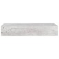 vidaXL Wand-Schubladenregal Betongrau 60x23,5x10 cm MDF vidaXL Wand-Schubladenregal Betongrau 60x23,5x10 cm MDF