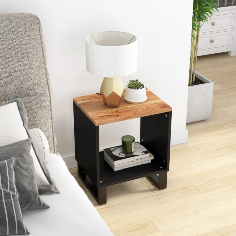 vidaXL Couchtisch 40x31x46 cm Massivholz Akazie & Holzwerkstoff vidaXL Couchtisch 40x31x46 cm Massivholz Akazie & Holzwerkstoff