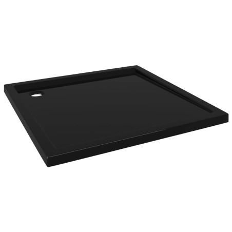 vidaXL Duschtasse ABS Quadratisch Schwarz 80x80 cm 