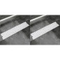 vidaXL Lineare Duschrinnen 2 Stk. Blasen 530 x 140 mm Edelstahl vidaXL Lineare Duschrinnen 2 Stk. Blasen 530 x 140 mm Edelstahl