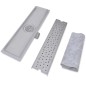 vidaXL Lineare Duschrinnen 2 Stk. Blasen 530 x 140 mm Edelstahl vidaXL Lineare Duschrinnen 2 Stk. Blasen 530 x 140 mm Edelstahl