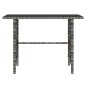 4-tlg. Garten-Essgruppe mit Kissen Grau Poly Rattan 4-tlg. Garten-Essgruppe mit Kissen Grau Poly Rattan