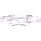 vidaXL Massivholzbett Grau 180x200 cm vidaXL Massivholzbett Grau 180x200 cm