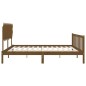 vidaXL Massivholzbett mit Kopfteil Honigbraun 120x200 cm vidaXL Massivholzbett mit Kopfteil Honigbraun 120x200 cm