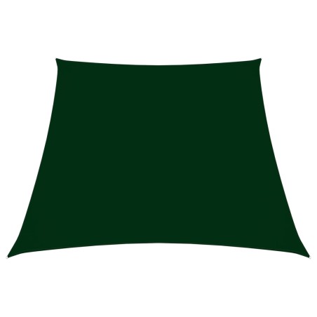 vidaXL Sonnensegel Oxford-Gewebe Trapezförmig 3/5x4 m Dunkelgrün