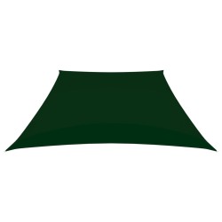 vidaXL Sonnensegel Oxford-Gewebe Trapezförmig 3/5x4 m Dunkelgrün