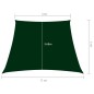 vidaXL Sonnensegel Oxford-Gewebe Trapezförmig 3/5x4 m Dunkelgrün vidaXL Sonnensegel Oxford-Gewebe Trapezförmig 3/5x4 m Dunkelgrün