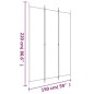 vidaXL 3-tlg. Paravent Anthrazit 150x220 cm Stoff vidaXL 3-tlg. Paravent Anthrazit 150x220 cm Stoff