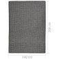 vidaXL Outdoor-Teppich Flachgewebe 140x200 cm Grau vidaXL Outdoor-Teppich Flachgewebe 140x200 cm Grau