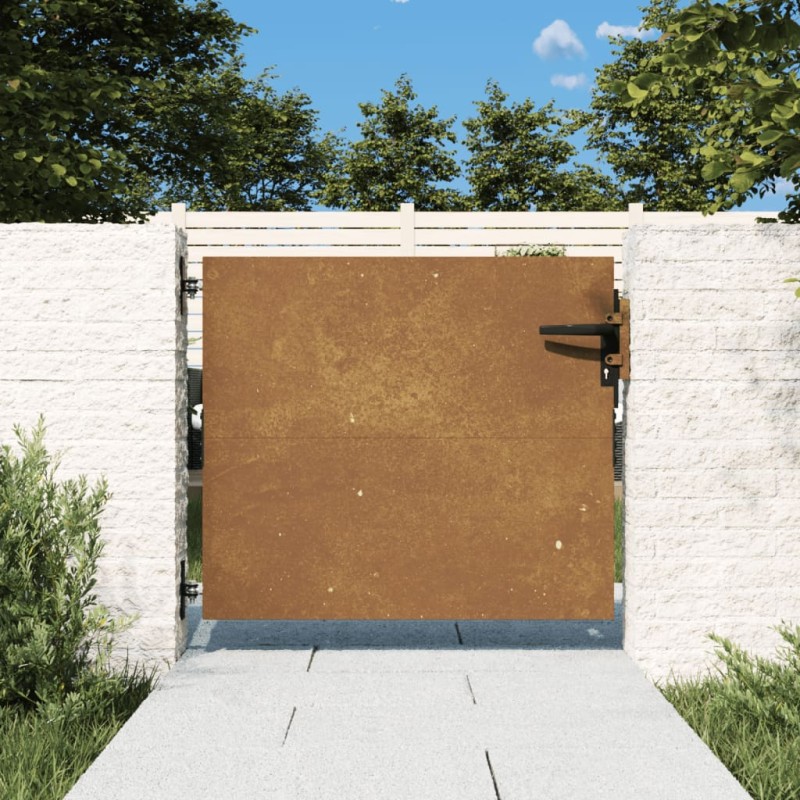 vidaXL Gartentor 85x100 cm Cortenstahl vidaXL Gartentor 85x100 cm Cortenstahl