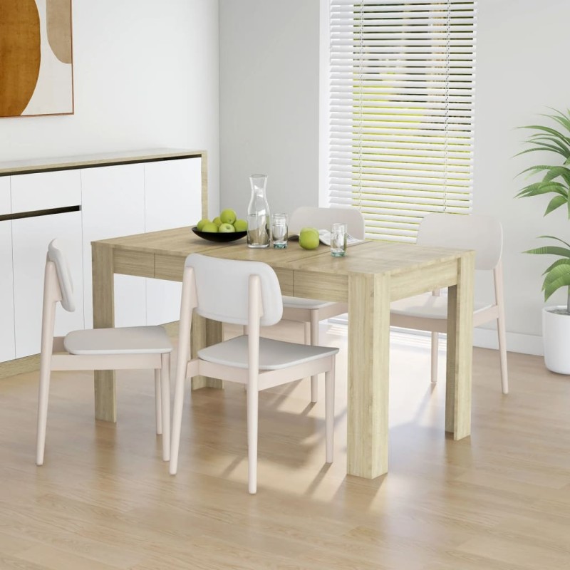 vidaXL Esstisch Sonoma-Eiche 140x74,5x76 cm Holzwerkstoff vidaXL Esstisch Sonoma-Eiche 140x74,5x76 cm Holzwerkstoff