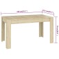vidaXL Esstisch Sonoma-Eiche 140x74,5x76 cm Holzwerkstoff vidaXL Esstisch Sonoma-Eiche 140x74,5x76 cm Holzwerkstoff