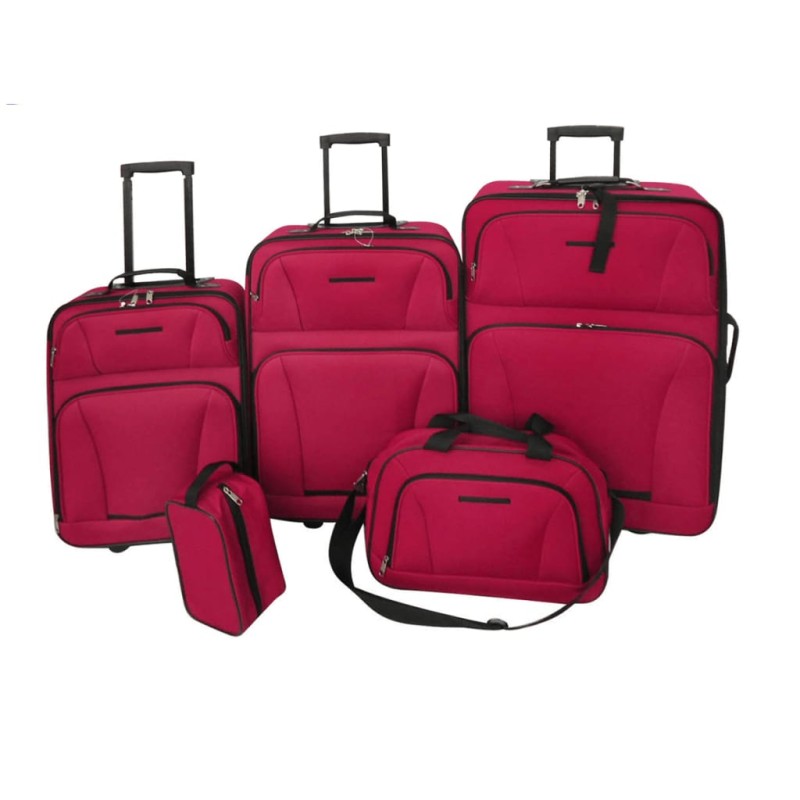 vidaXL Reiseset Kofferset 5-teilig Rot vidaXL Reiseset Kofferset 5-teilig Rot