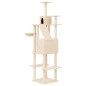 vidaXL Kratzbaum mit Sisal-Kratzsäulen Creme 201 cm vidaXL Kratzbaum mit Sisal-Kratzsäulen Creme 201 cm