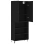 Highboard Schwarz 69,5x34x180 cm Holzwerkstoff Highboard Schwarz 69,5x34x180 cm Holzwerkstoff