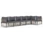 vidaXL 6-tlg. Garten-Lounge-Set mit Kissen Anthrazit Poly Rattan vidaXL 6-tlg. Garten-Lounge-Set mit Kissen Anthrazit Poly Rattan