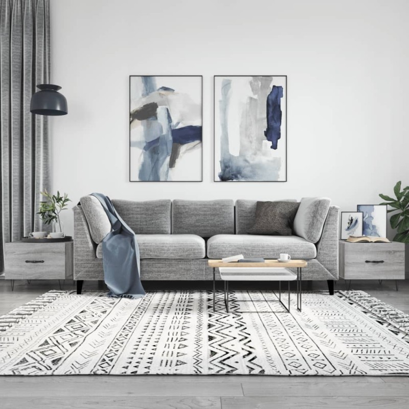 vidaXL Couchtische 2 Stk. Grau Sonoma 50x50x40 cm Holzwerkstoff vidaXL Couchtische 2 Stk. Grau Sonoma 50x50x40 cm Holzwerkstoff