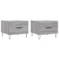 vidaXL Couchtische 2 Stk. Grau Sonoma 50x50x40 cm Holzwerkstoff vidaXL Couchtische 2 Stk. Grau Sonoma 50x50x40 cm Holzwerkstoff