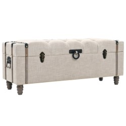 vidaXL Aufbewahrungsbank-Set 3-tlg. Massivholz und Stahl 112x37x45 cm